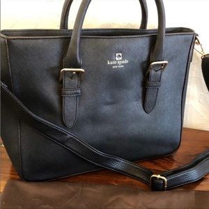 Kate spade black tote satchel briefcase